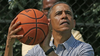 An Impromptu (And Fictional) Game Of Hoops With Barack Obama
